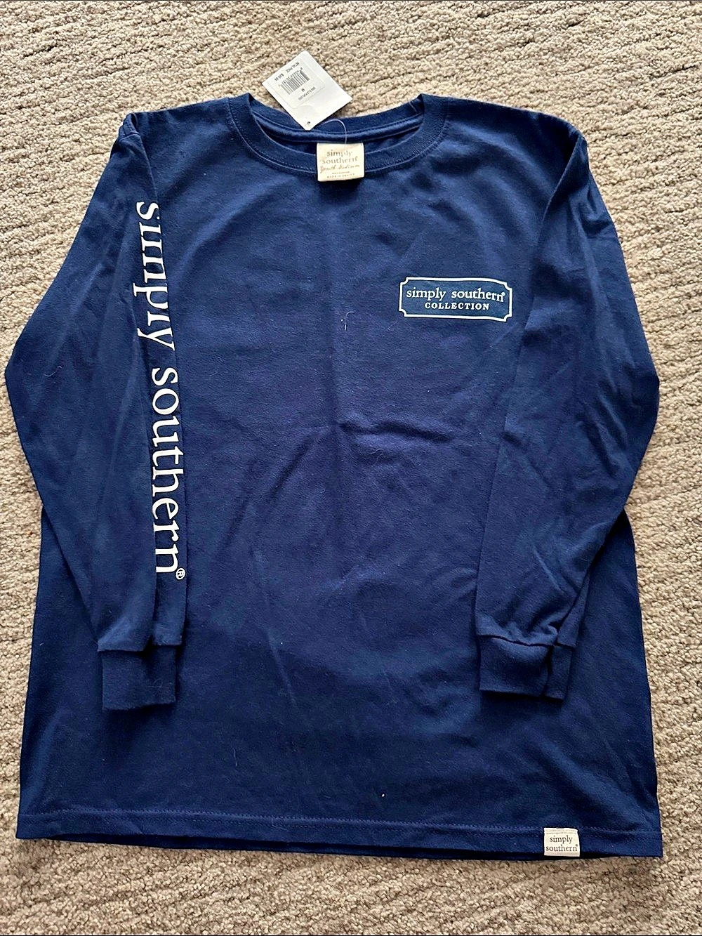 Simply Southern Collection Paisley Graphic Long Sleeve Size Medium NWT